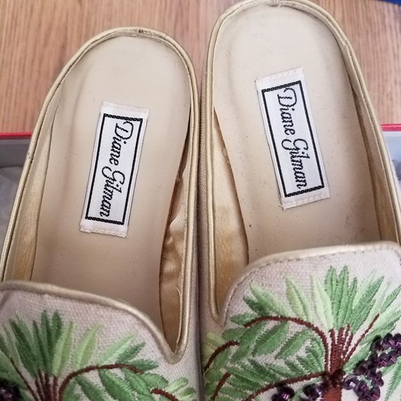 Dianne Gilman embroidered sequined mules - Picture 5 of 6